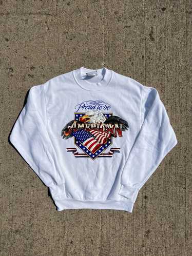 Vintage Vintage Proud to be an American Sweatshirt - image 1