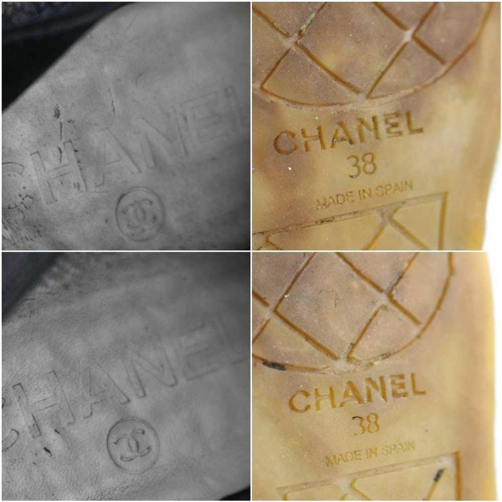 Chanel Chanel Leather Cap Toe Espadrilles 9CR0108 - image 8