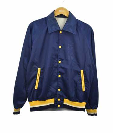 Men's Classic Baseball Jacket With Fox Hood [Yellow] – LeatherKloset