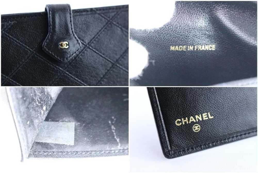 Chanel Chanel ( ULTRA RARE ) Quilted Black Bifold… - image 11