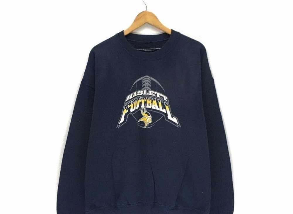 Vintage Vintage Haslett Football Crewneck Sweatsh… - image 2