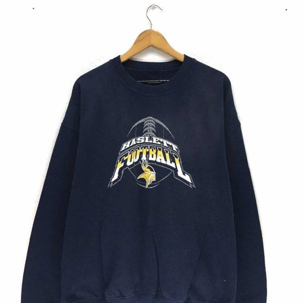 Vintage Vintage Haslett Football Crewneck Sweatsh… - image 3