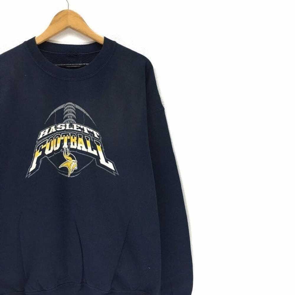 Vintage Vintage Haslett Football Crewneck Sweatsh… - image 4