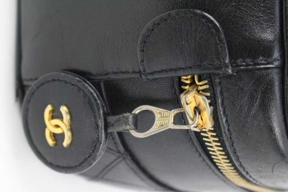 Chanel Chanel Black Quilted Lambskin Horizontal V… - image 11
