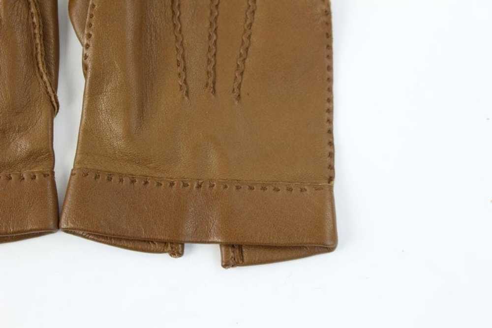 Hermes Hermès Brown Woven Gloves 29hz0717 - image 3