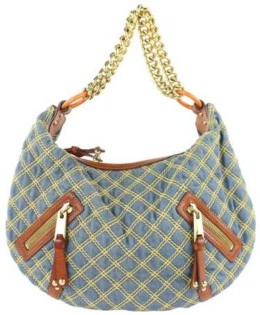 Marc Jacobs Marc Jacobs Quilted Denim Chain Hobo 1