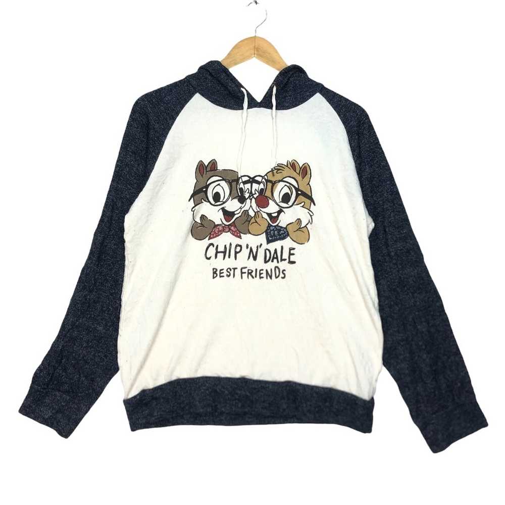 Disney Vtg DISNEY Chip n’ Dale Hoodie Sweatshirt … - image 1