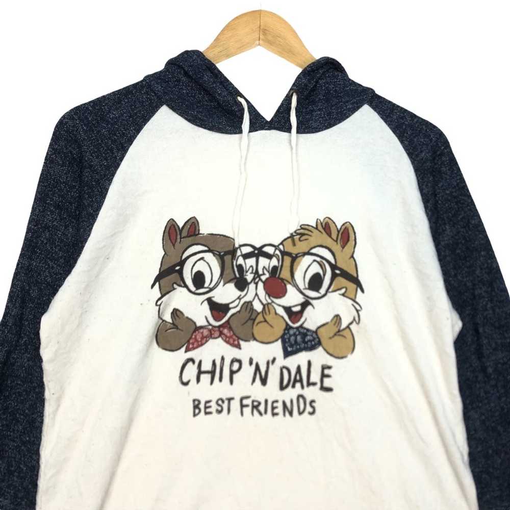 Disney Vtg DISNEY Chip n’ Dale Hoodie Sweatshirt … - image 2