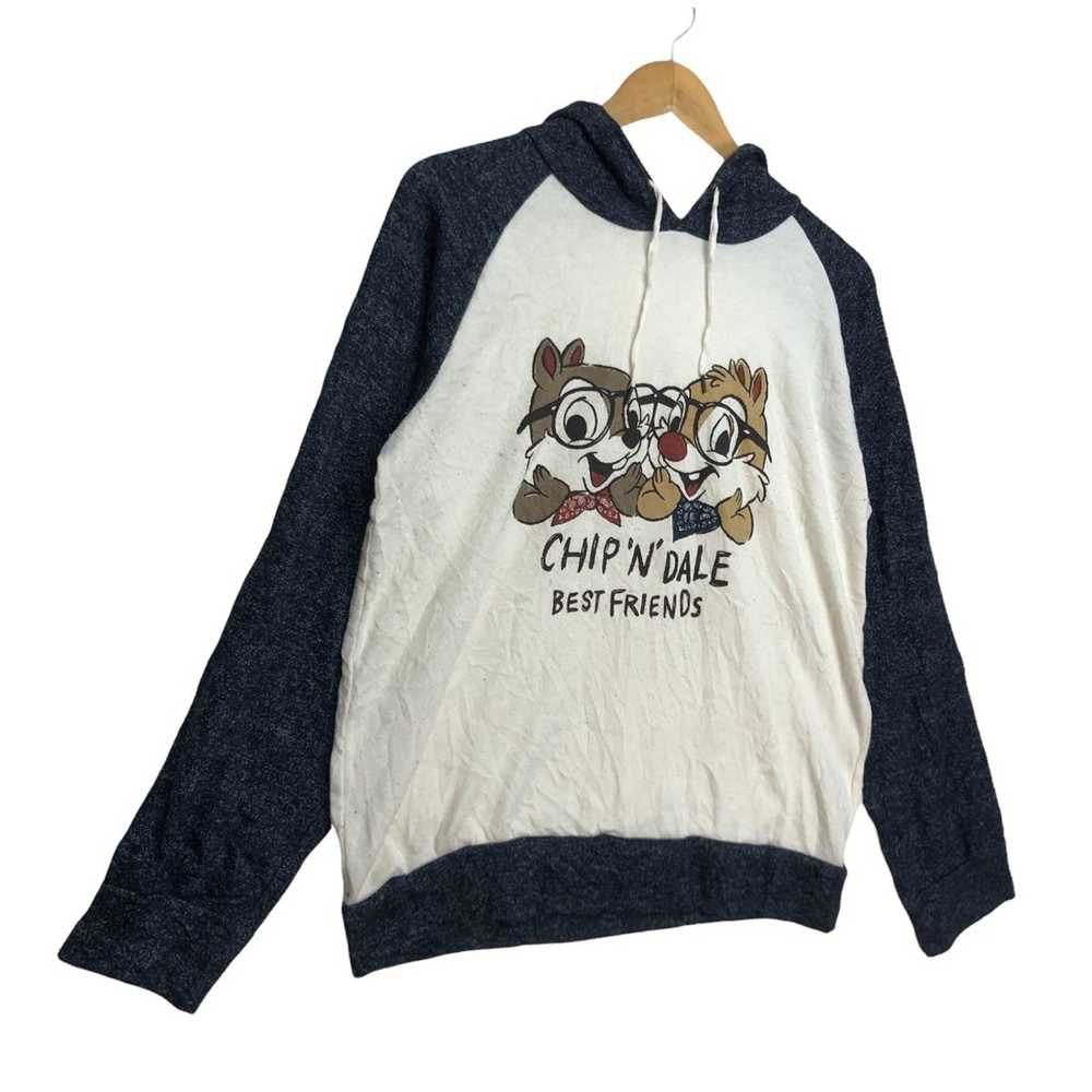 Disney Vtg DISNEY Chip n’ Dale Hoodie Sweatshirt … - image 3