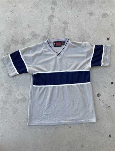 Vintage Grey and Blue Jersey