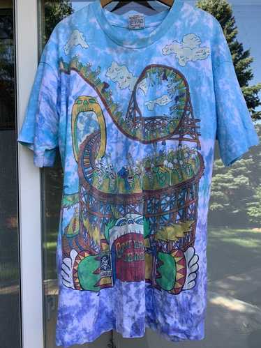 1993 Grateful Dead Rainforest Dead Liquid Blue T Shirt Size XL