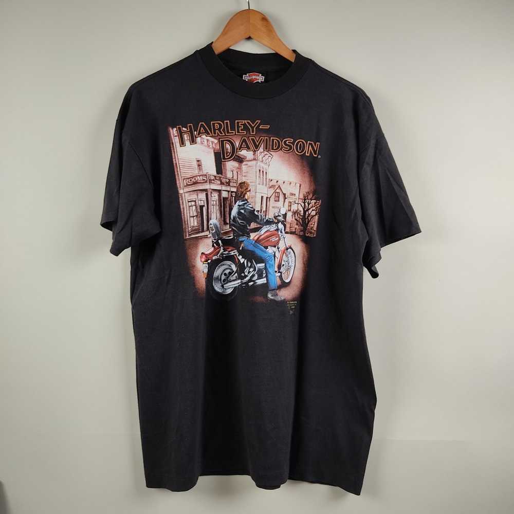 Band Tees × Rock Tees × Vintage 1990 Harley David… - image 1