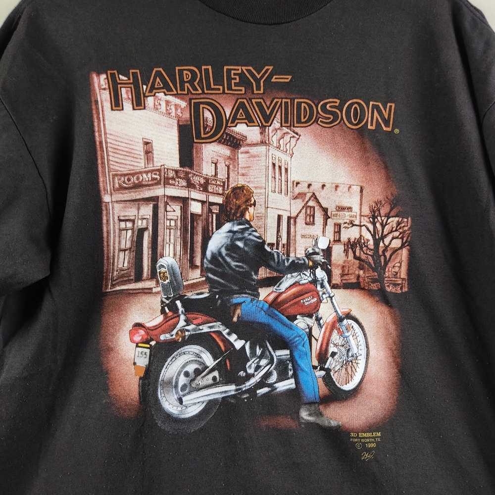 Band Tees × Rock Tees × Vintage 1990 Harley David… - image 2