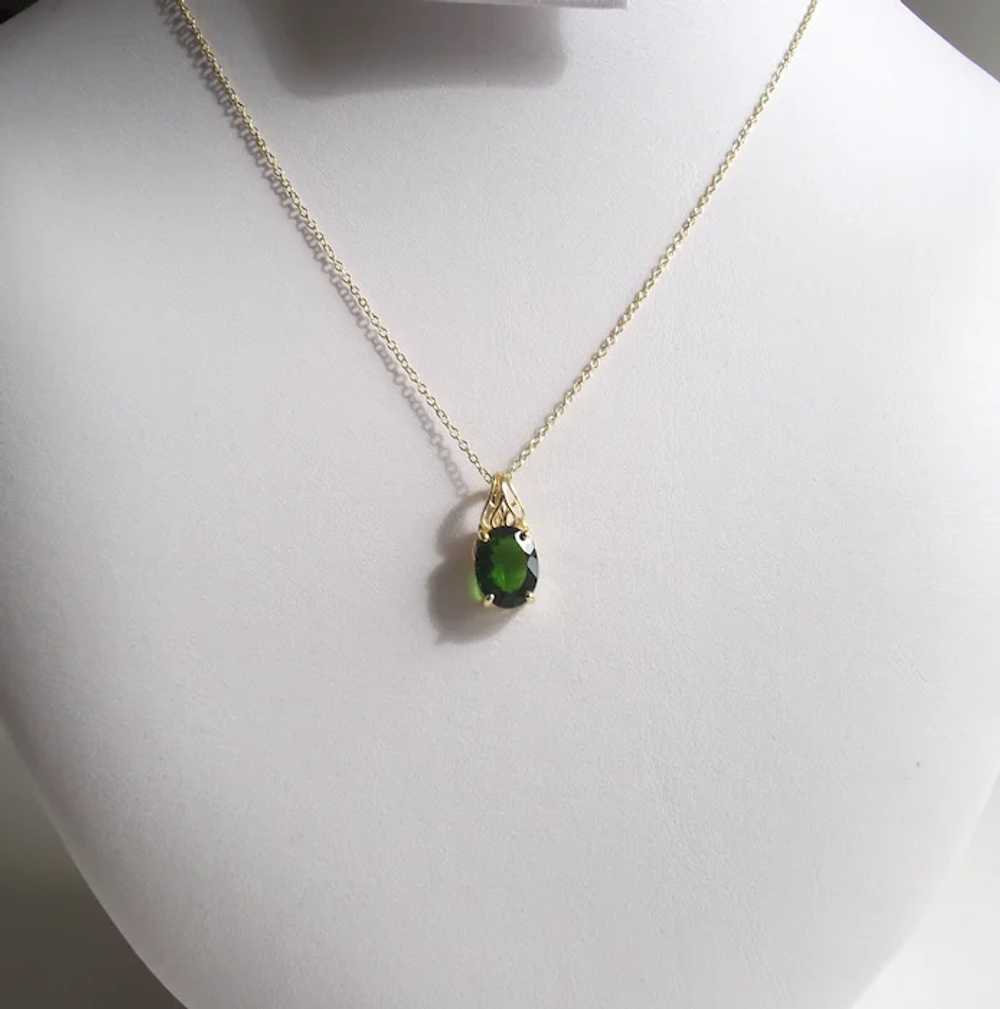 Chrome Diopside Pendant Two Kt Seventy Point 2.7 … - image 2