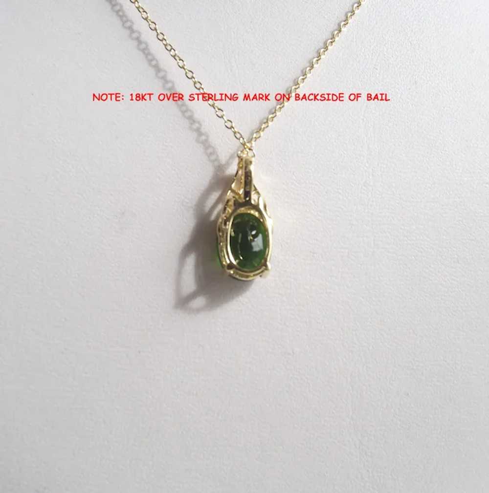 Chrome Diopside Pendant Two Kt Seventy Point 2.7 … - image 3