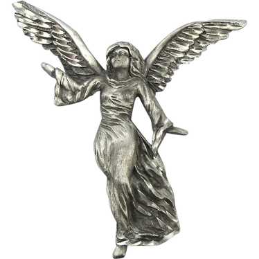 Pewter Winged Angel Pin