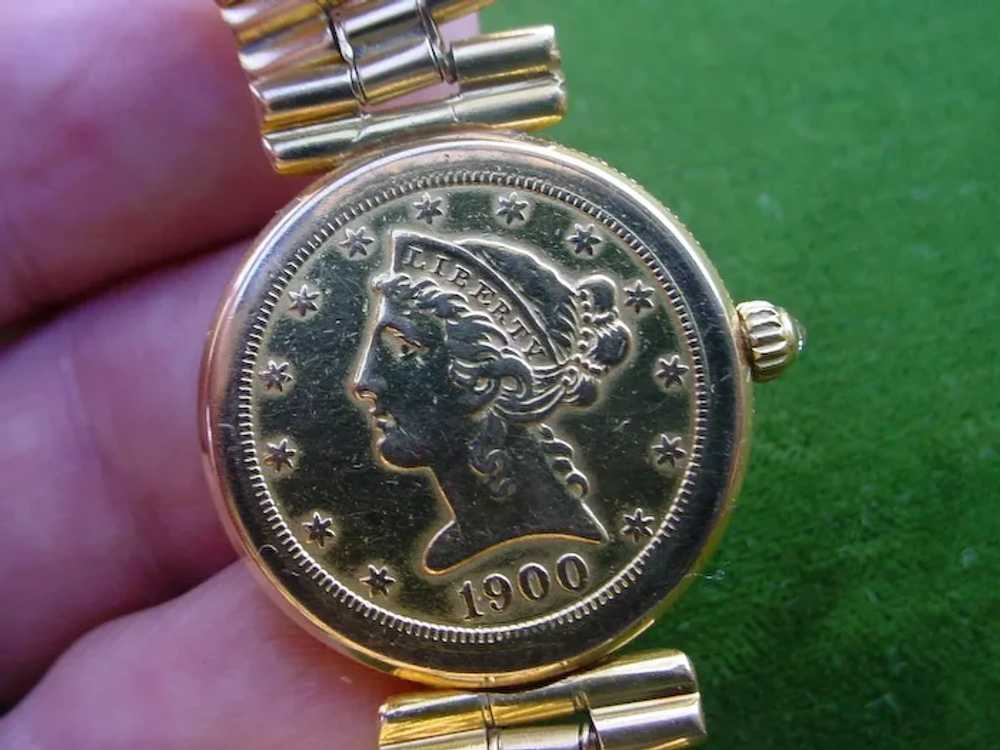 Beautiful 18K Gold Corum, $5 U.S. Gold Coin Dial … - image 9