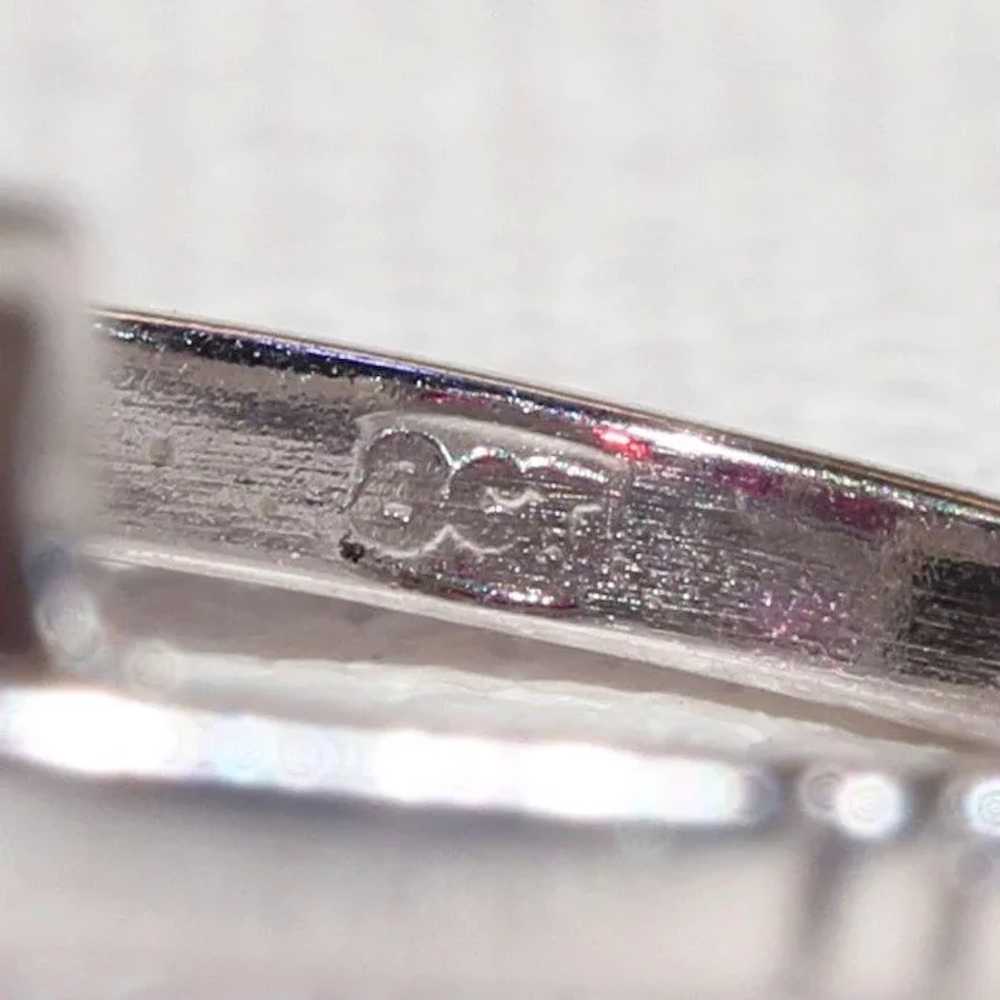 Ruby Diamond White Gold Cocktail Ring - image 9