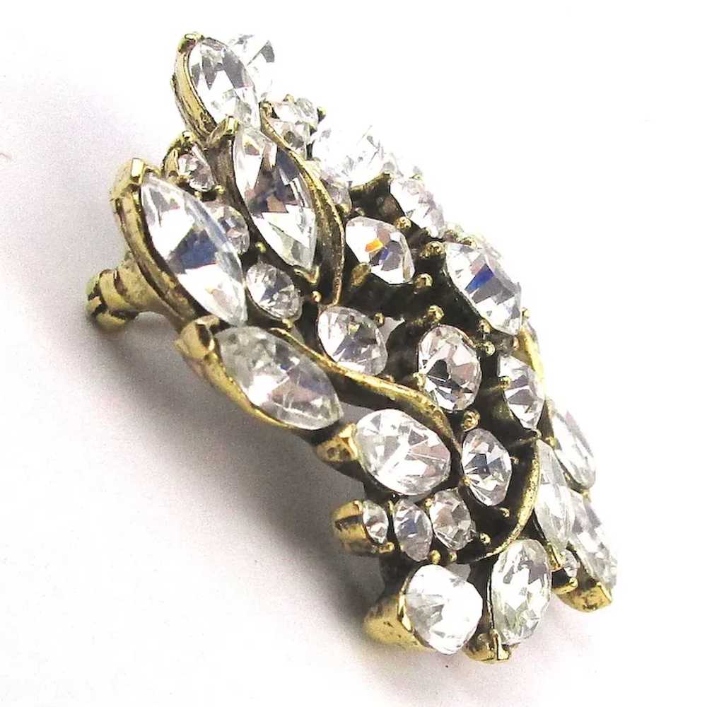 Clear Crystal Rhinestone Pin - A Sparkling Little… - image 2