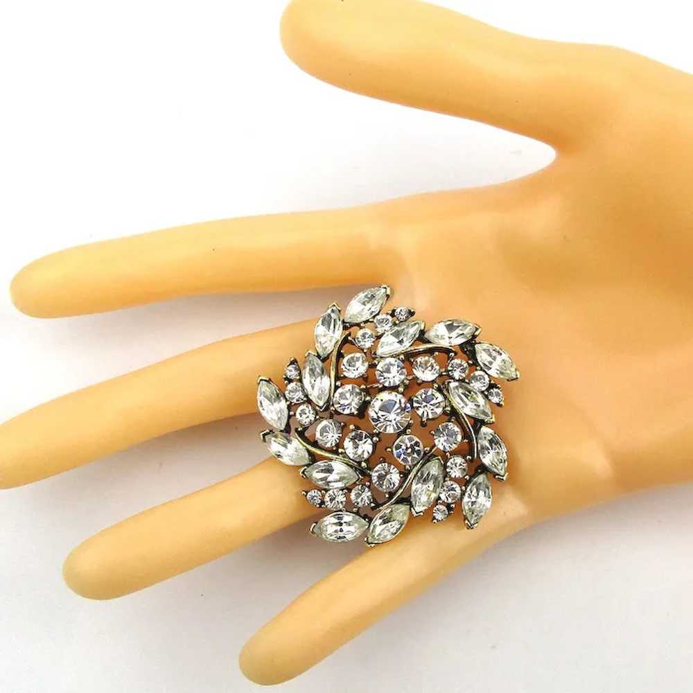 Clear Crystal Rhinestone Pin - A Sparkling Little… - image 3