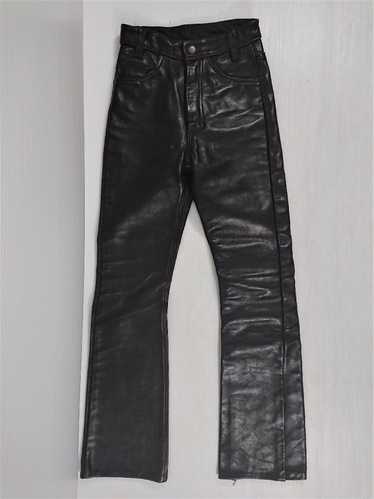 $799 Vanson Thick Heavy Leather Motorcycle Riding Pants Womens Size 8 Black
