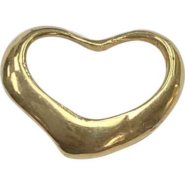 Floating Heart Charm 14K Gold Designer Inspired