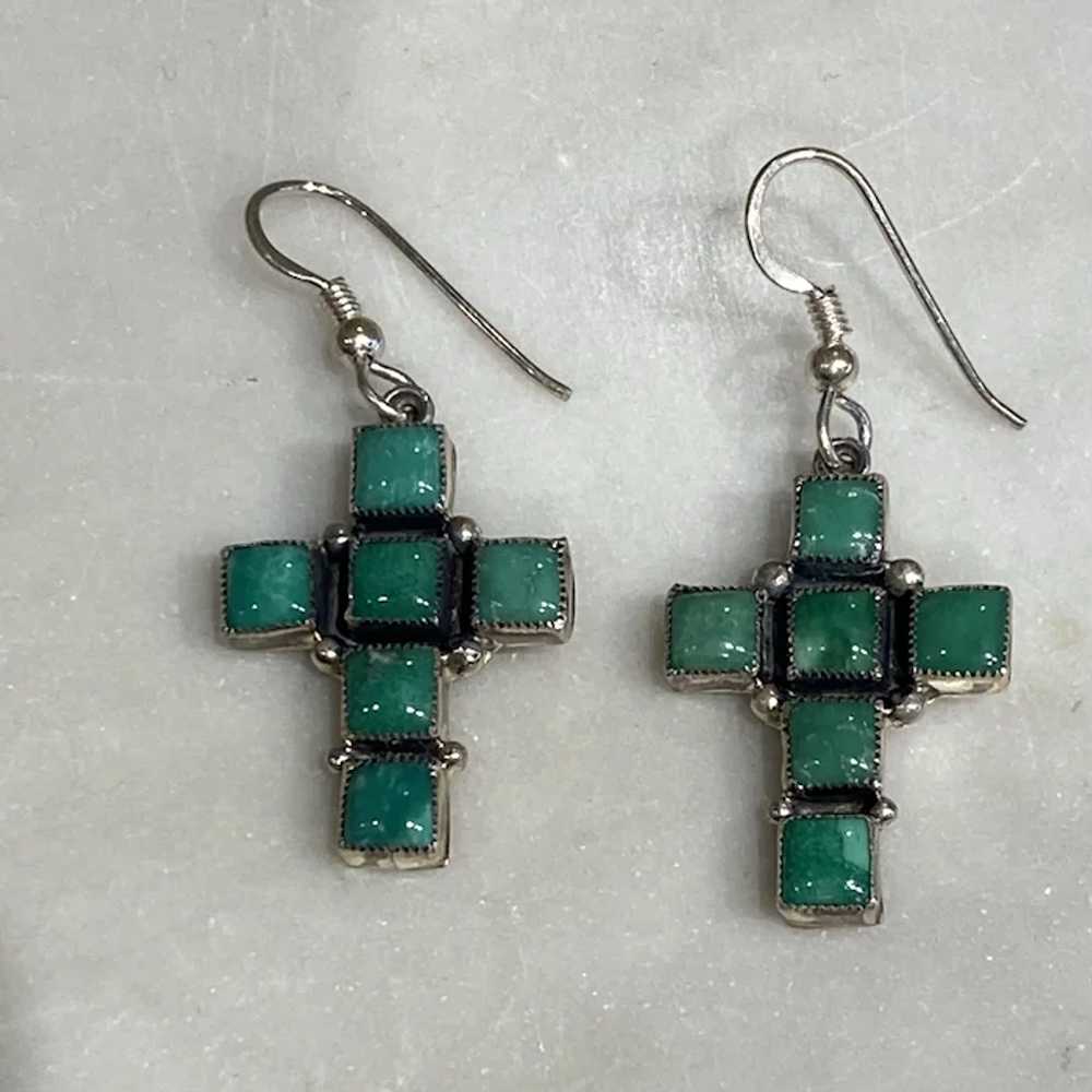 Green Malachite Earrings - image 3