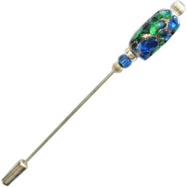 DAZZLING Venetian Art Glass Stick Pin, RARE 1930'… - image 1