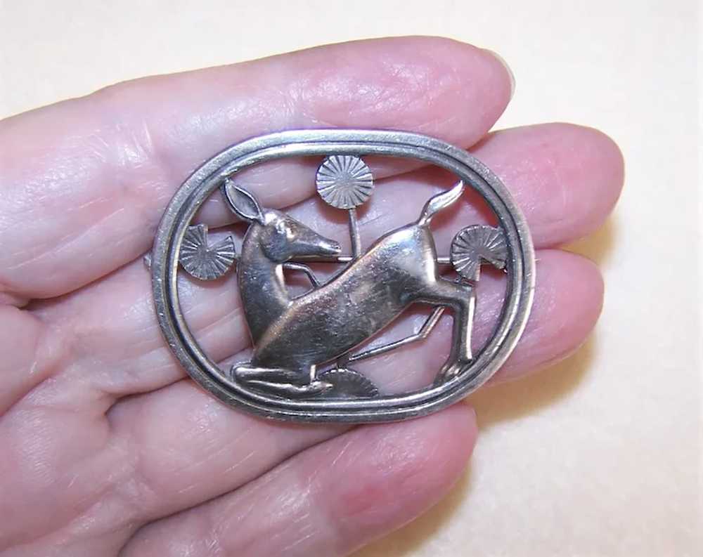 Georg Jensen Denmark Sterling Silver Pin Brooch -… - image 2