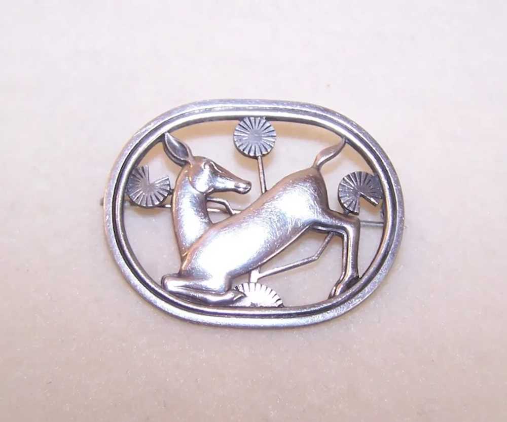 Georg Jensen Denmark Sterling Silver Pin Brooch -… - image 3