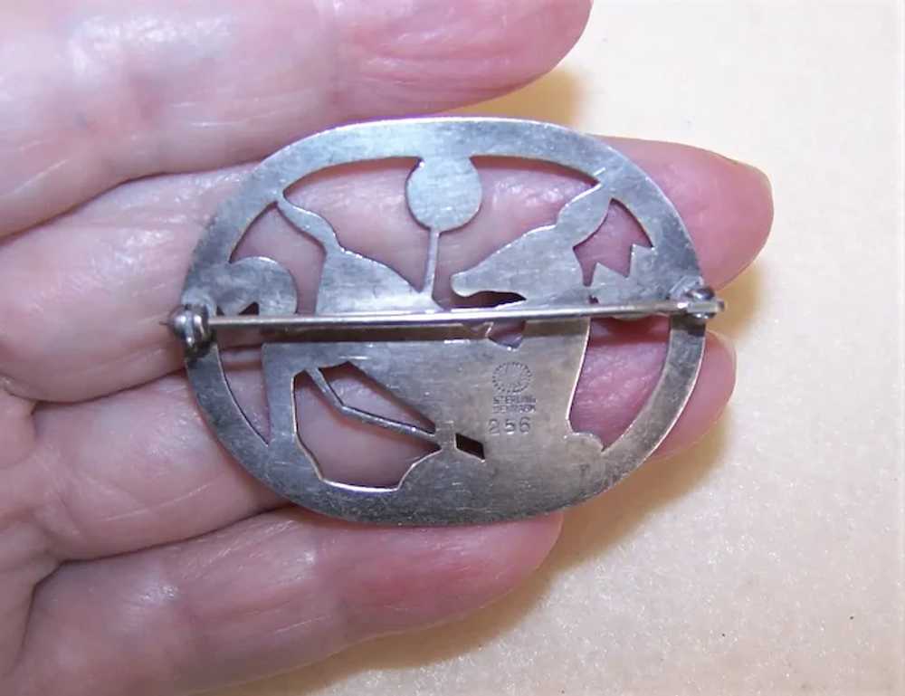 Georg Jensen Denmark Sterling Silver Pin Brooch -… - image 4