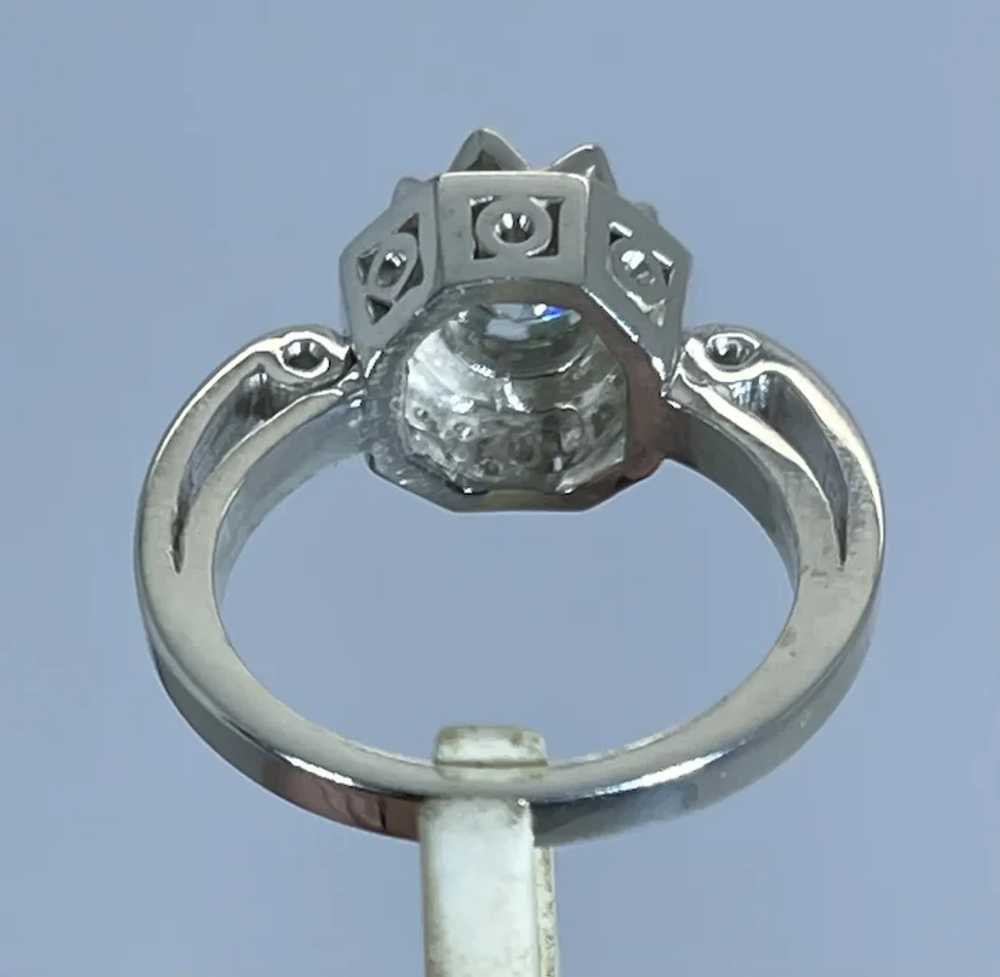 14k Moissanite Hand Crafted Ring, Free resize - image 4