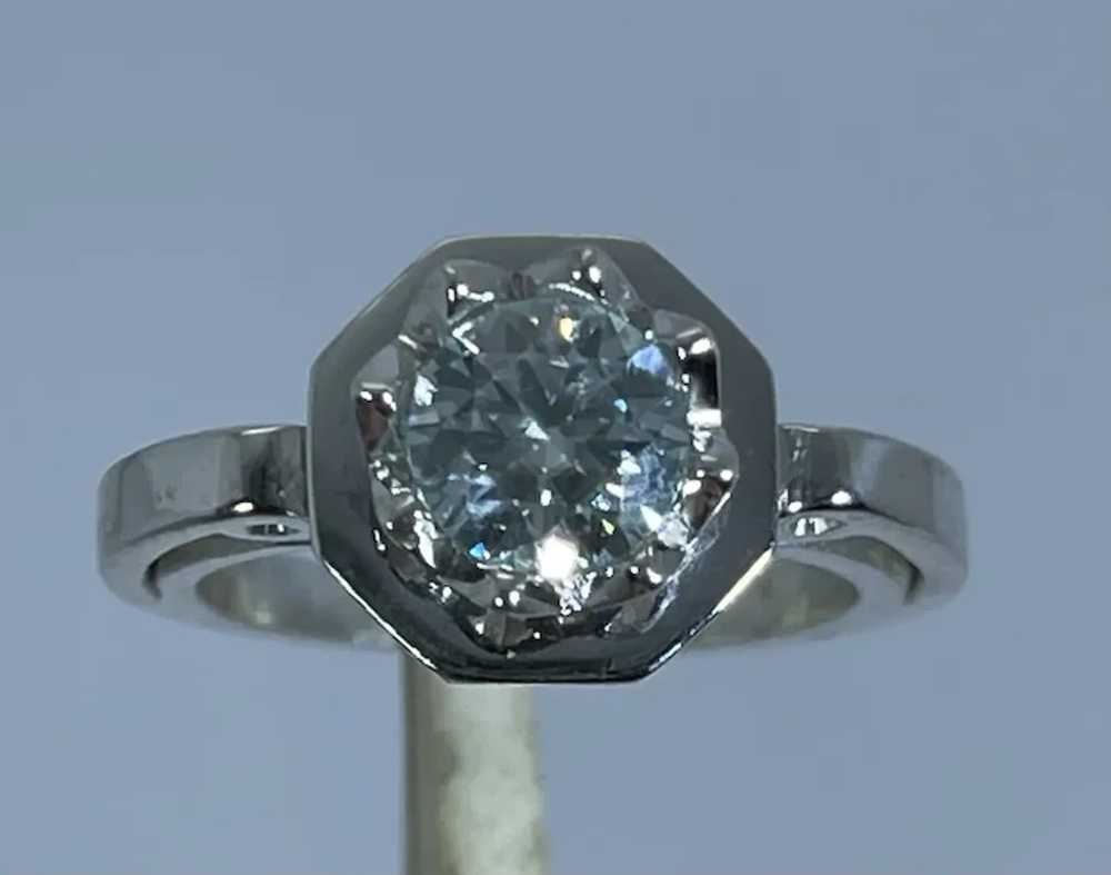 14k Moissanite Hand Crafted Ring, Free resize - image 5