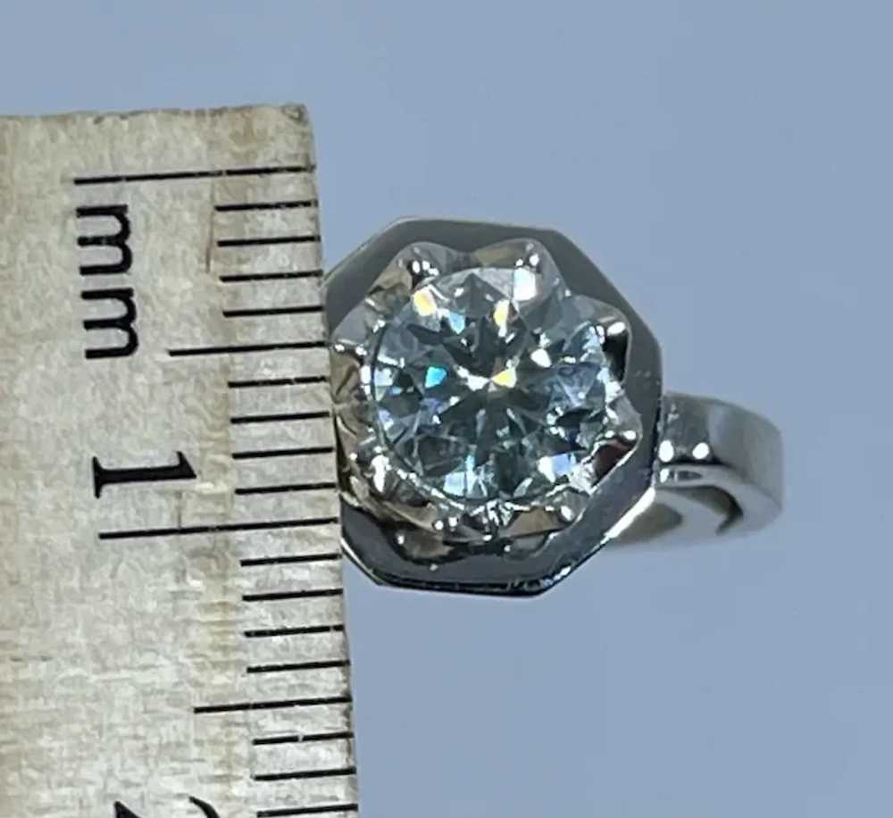 14k Moissanite Hand Crafted Ring, Free resize - image 6