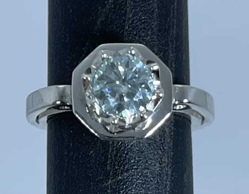 14k Moissanite Hand Crafted Ring, Free resize - image 7