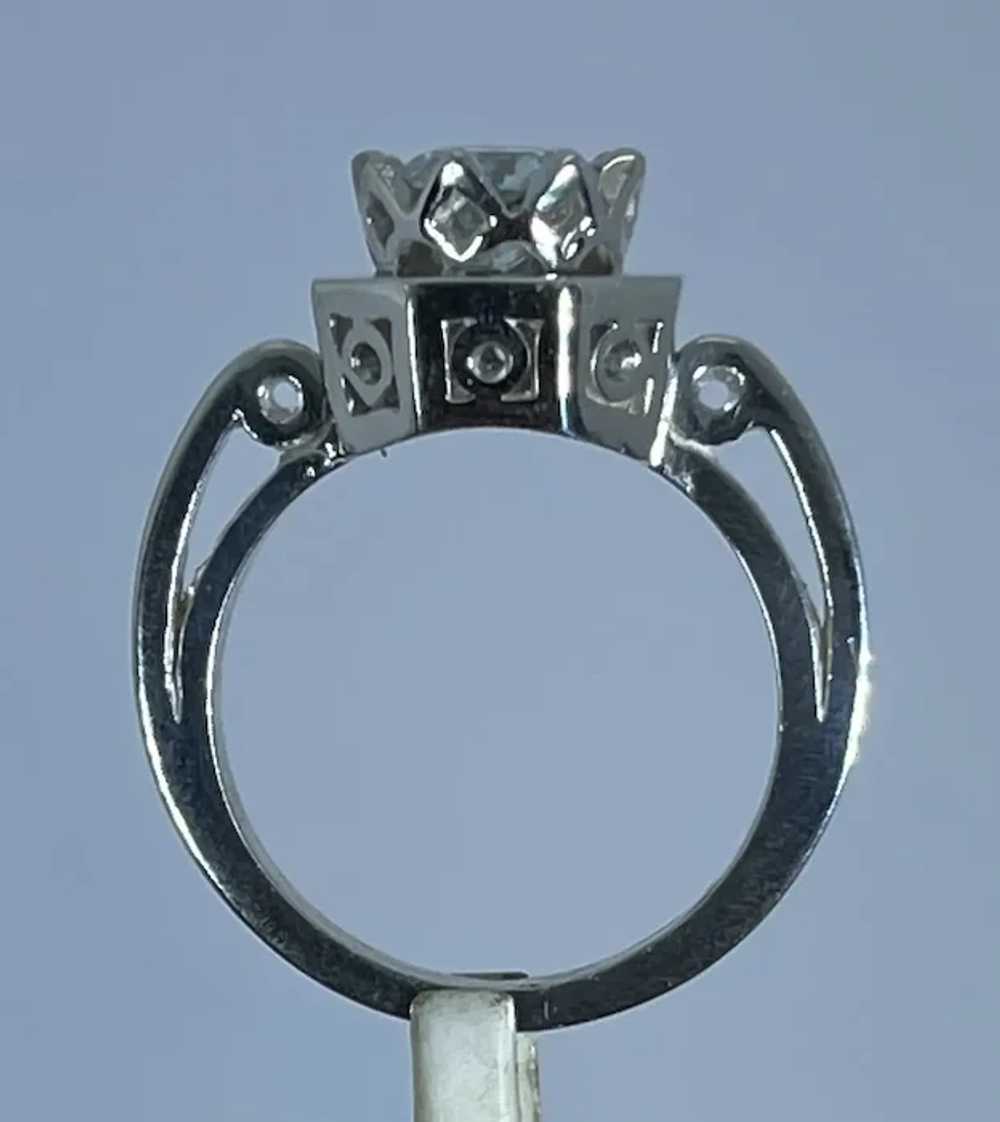 14k Moissanite Hand Crafted Ring, Free resize - image 8