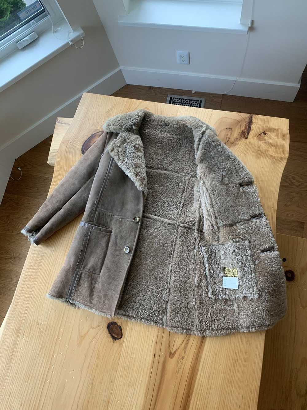 Genuine Leather × Sheepskin Coat × Vintage 100% L… - image 2