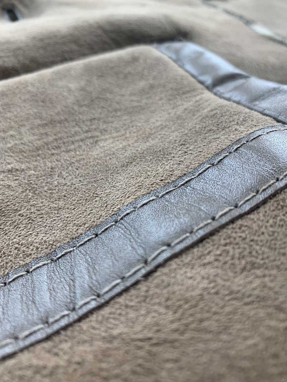 Genuine Leather × Sheepskin Coat × Vintage 100% L… - image 4