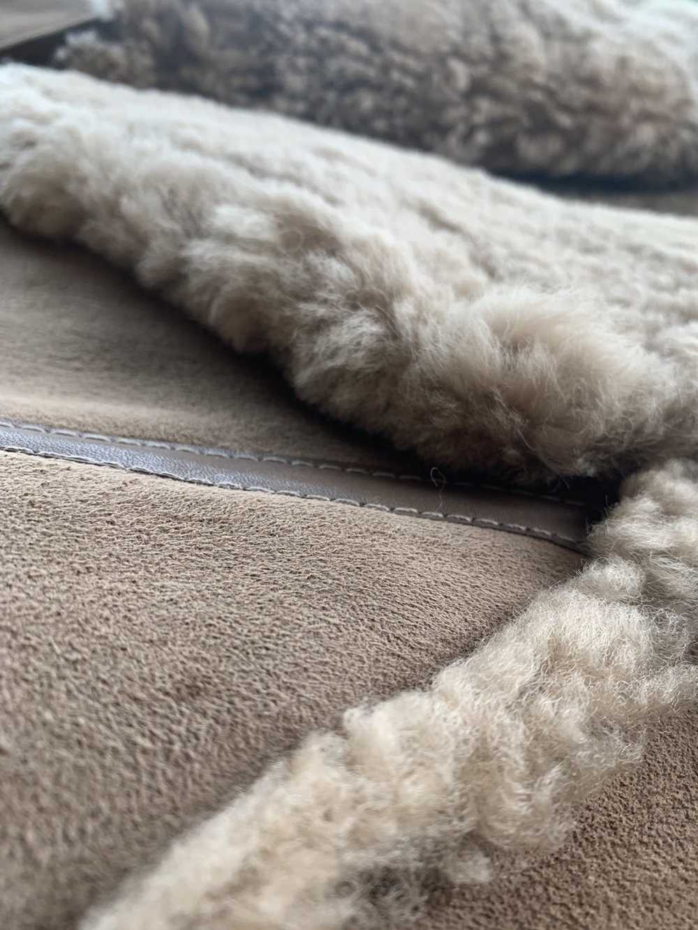 Genuine Leather × Sheepskin Coat × Vintage 100% L… - image 6