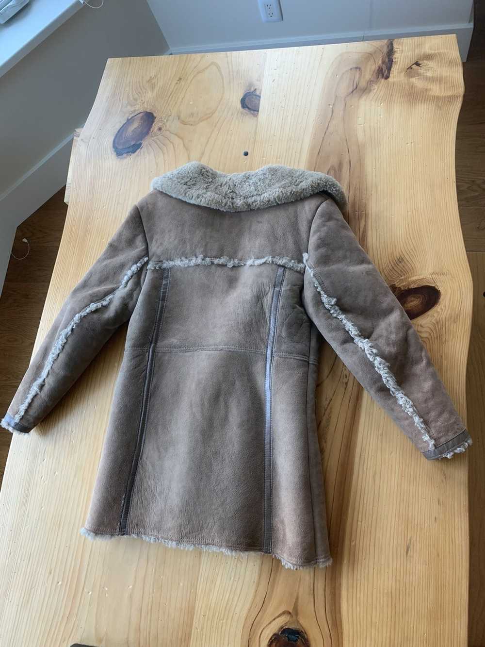 Genuine Leather × Sheepskin Coat × Vintage 100% L… - image 7