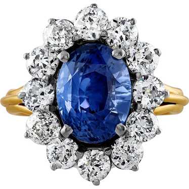 GIA "NO HEAT" 8.42ctw Ceylon Natural Cornflower B… - image 1