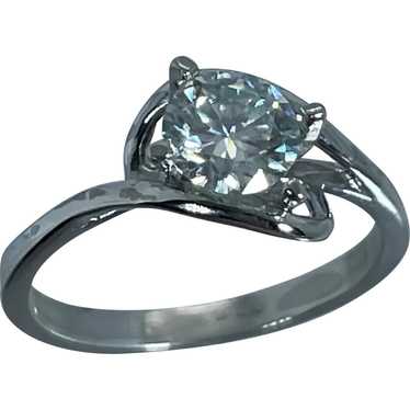 14k Moissanite Ring, Free Resize