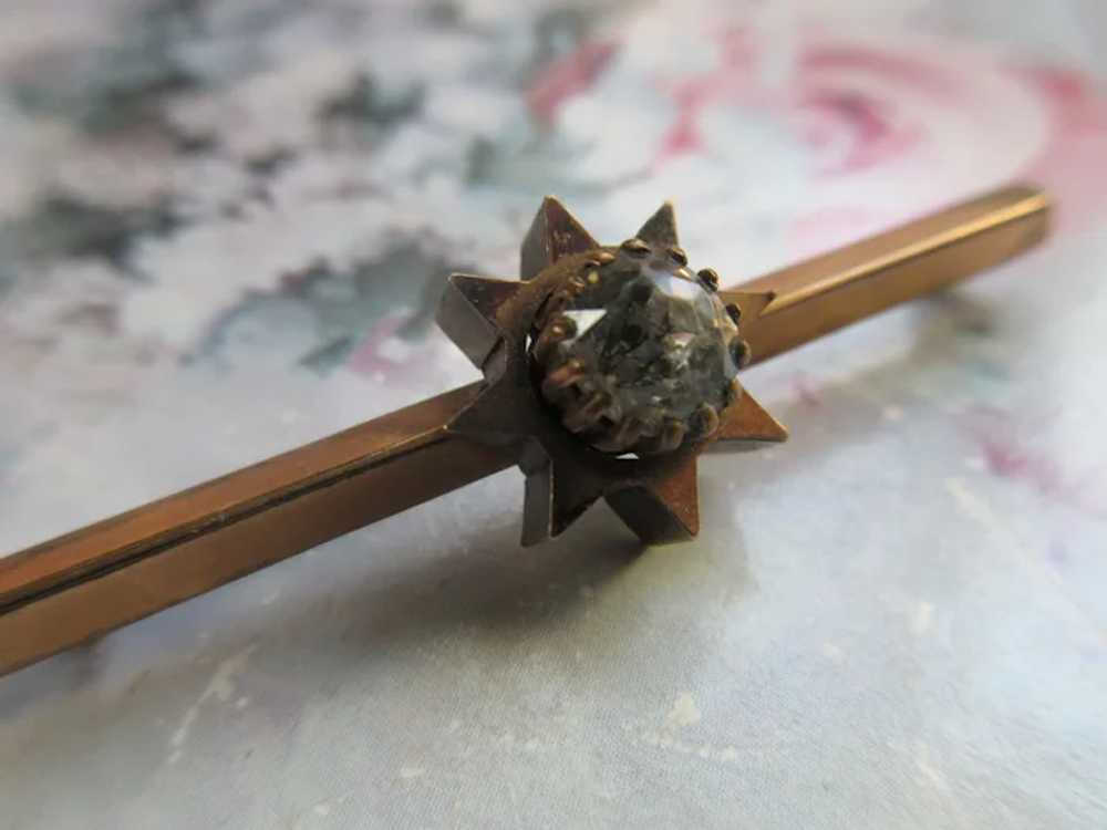 Victorian Paste Star Pin - image 2