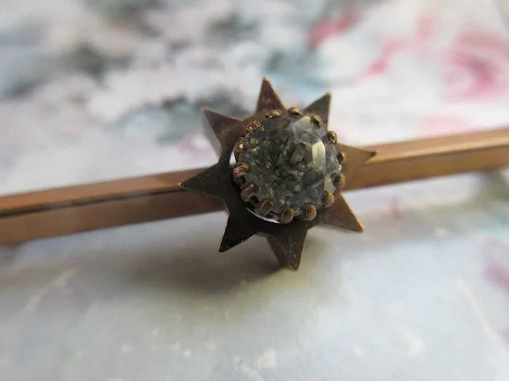 Victorian Paste Star Pin - image 3