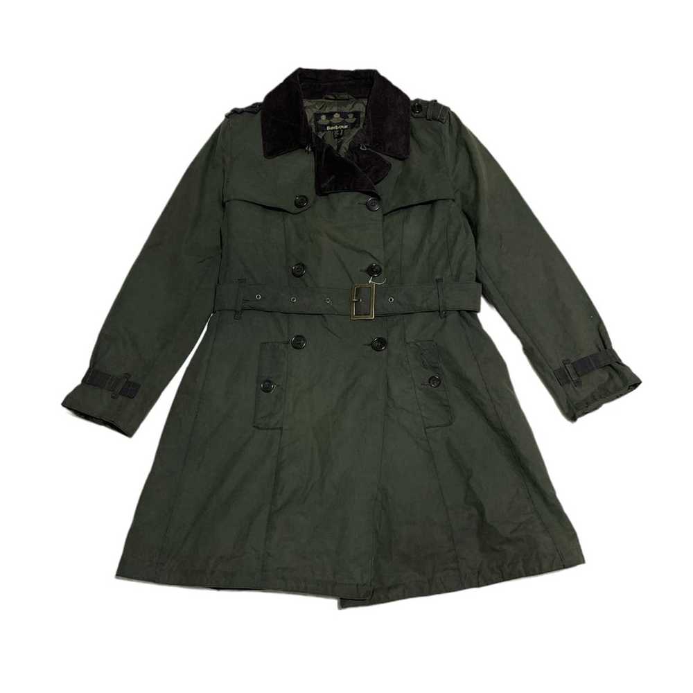 Barbour Barbour Chatsworth Trench Coat Wax Jacket - image 2