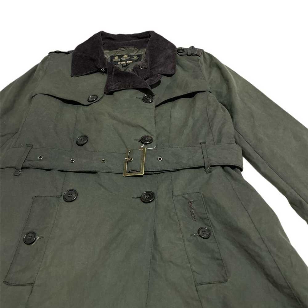 Barbour Barbour Chatsworth Trench Coat Wax Jacket - image 3