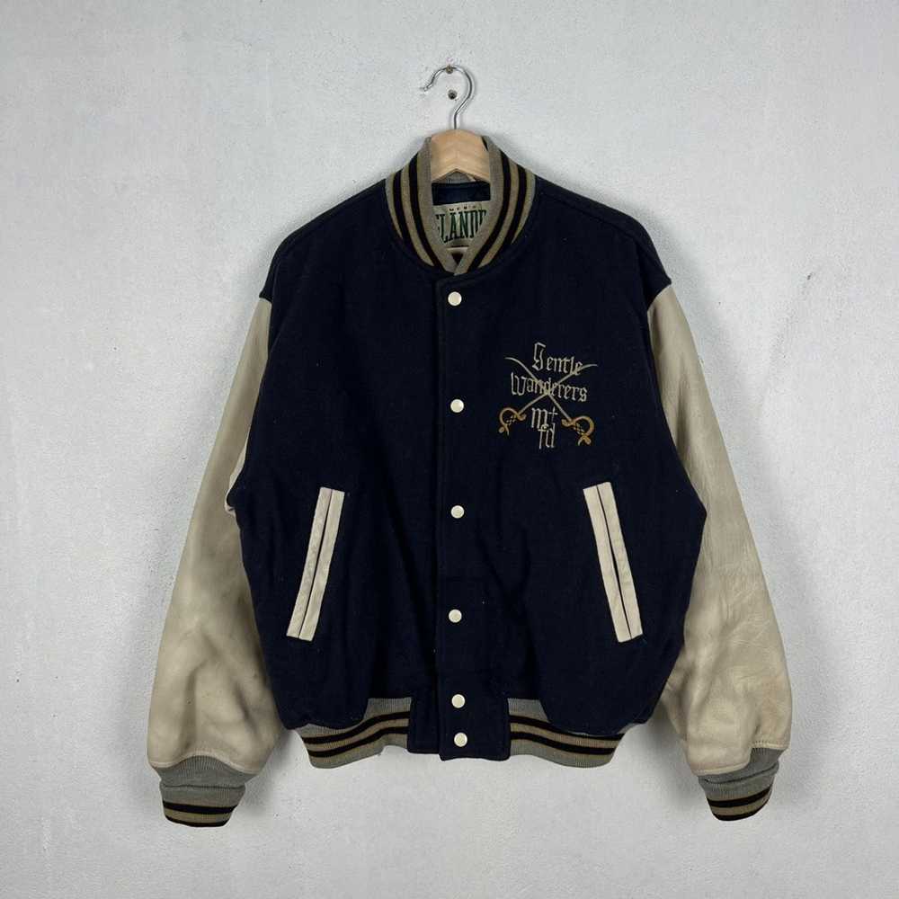 Japanese Brand × Leather Jacket × Varsity Jacket … - image 2