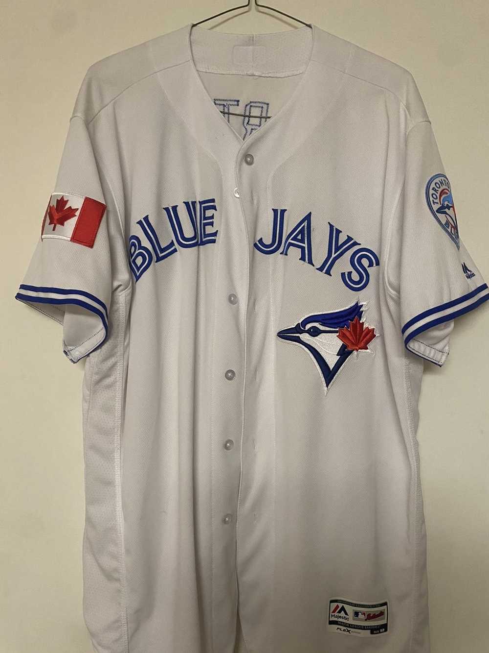 Big & Tall Men's Troy Tulowitzki Toronto Blue Jays Authentic Red Canada Day  Jersey by Majestic