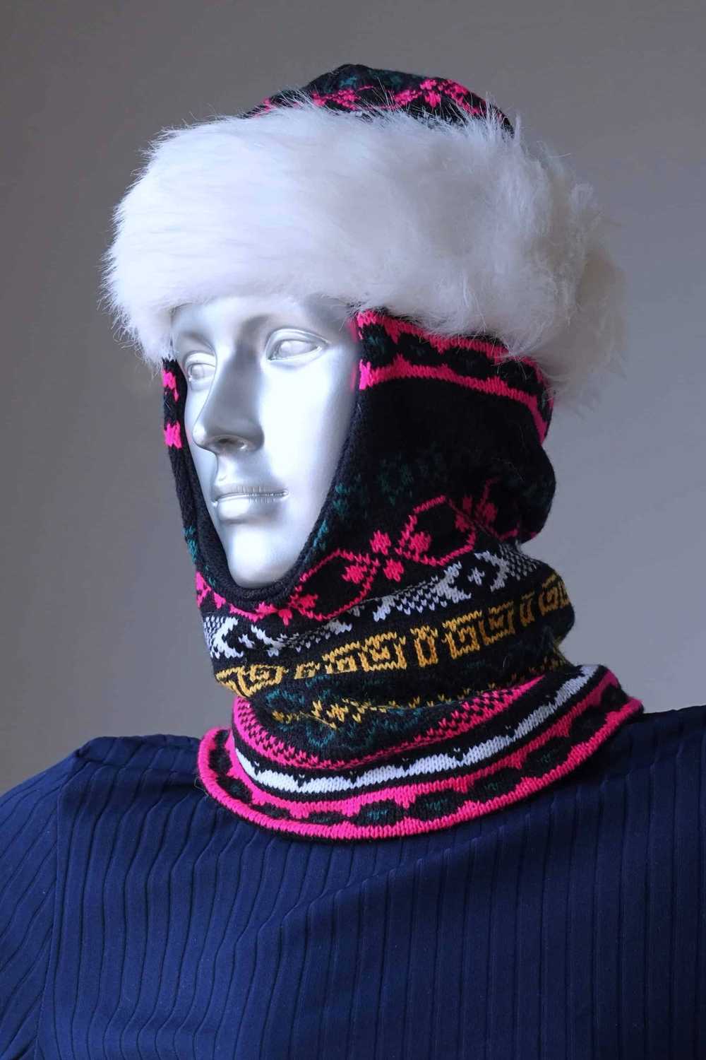 KNITTED Patterned Balaclava - image 3