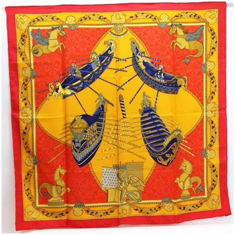 Hermes Hermes Silk Scarf Muffler LES BISSONE DE V… - image 1